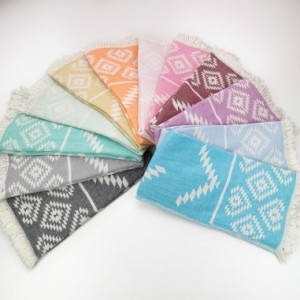 Jacquard Turkish towel Aztec kilim